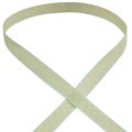 Floristik24 Silk ribbon with dots gift ribbon green 15mm 20m