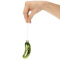 Glass Christmas pickle, Christmas tree ornament for hanging, 7cm, 4 pieces | Floristik24.ie