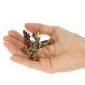 Metal napkin ring with deer head in gold look, 6cm, 4 pieces | Floristik24.ie
