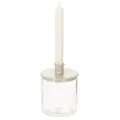 Glass tealight holder, round,