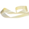 Floristik24 Ruffled ribbon gift ribbon bow ribbon light yellow 50mm 100m