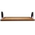 Floristik24 Decorative tray, oblong wooden tray with beech handles 50×19.5cm