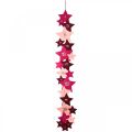 Floristik24 Advent calendar to fill yourself felt stars pink, red H2m