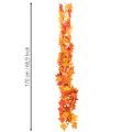 Artificial maple leaf garland, autumn decoration, 170cm | Floristik24.ie