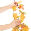 Artificial maple garland, autumn decoration, 165cm | Floristik24.ie