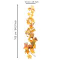 Artificial maple garland, autumn decoration, 165cm | Floristik24.ie