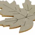 Floristik24 Scattered maple leaves yellow, brown, platinum assorted 4cm 72p