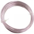 Aluminum wire Ø1mm pink decorative wire round 120g