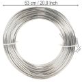 Aluminum wire, silver, 3mm, craft wire for creative projects, 1kg | Floristik24.ie