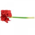 Amaryllis red artificial silk flower with three flowers H40cm