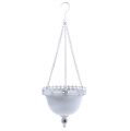 Floristik24 Hanging hanging basket white Ø23cm H21cm