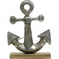 Floristik24 Anchor made of metal, maritime decoration, nautical sea decoration silver, natural colors H32cm