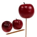 Floristik24 Artificial apple red Ø7.5cm 6pcs