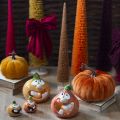 Artificial Christmas tree decoration, slim, with wooden base, 40cm, 3 pieces | Floristik24.ie