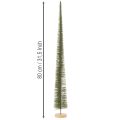 Artificial Christmas tree with wooden base for Christmas decorations, 80cm | Floristik24.ie