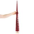Modern slim decorative Christmas tree on a wooden base, 80cm | Floristik24.ie