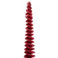 Modern slim decorative Christmas tree on a wooden base, 80cm | Floristik24.ie