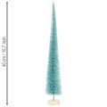 Artificial Christmas tree, slim, with wooden base, 40cm | Floristik24.ie