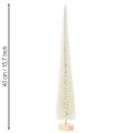 Decorative Christmas tree with wooden base for winter decoration, 40cm, 3 pieces | Floristik24.ie