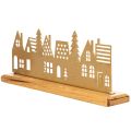 Floristik24 House silhouette decoration Advent on wooden base 29cm