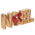 Floristik24 Noel lettering with bow, Christmas decoration, 18cm