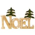 Christmas decoration Noel stand with two fir trees 18cm | Floristik24.ie