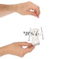 Polar bear pendant on skis with scarf for hanging, 10cm, 2 pieces | Floristik24.ie