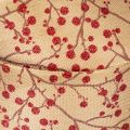 Decorative ribbon branches with red glitter berries, 40mm x 15m | Floristik24.ie
