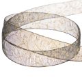 Decorative ribbon, transparent organza ribbon for table decoration, 15mm wide, 20m long | Floristik24.ie