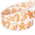 Gift ribbon with gingerbread