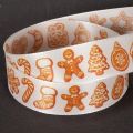Gift ribbon with gingerbread