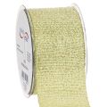 Floristik24 Decorative ribbon with glitter, wide ribbon for gift wrapping, 55mm wide, 15m long