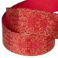 Gift ribbon with festive pattern for crafting and decorating, 40mm x 15m | Floristik24.ie