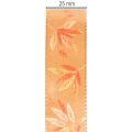 Gift ribbon autumn with leaves for creative packaging 25mm 18m | Floristik24.ie