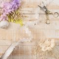 Decorative white ribbon with hearts for creative craft ideas, 20mm x 15m | Floristik24.ie
