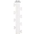 Decorative white ribbon with