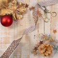 Gift ribbon with animal print leopard, 25mm wide, 18m long | Floristik24.ie