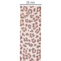 Gift ribbon with animal print leopard, 25mm wide, 18m long | Floristik24.ie