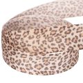 Gift ribbon with animal print leopard, 25mm wide, 18m long | Floristik24.ie