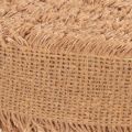 Decorative cotton ribbon, rustic style, with fringe, 40 mm, 30 m | Floristik24.ie
