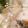 Decorative ribbon with Christmas gnomes on jute ribbon, winter motif, 60mm x 10m | Floristik24.ie