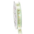 Floristik24 Decorative ribbon with gold bows on a roll, 15mm wide, 18m long