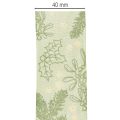 Gift ribbon holly and mistletoe 40mm 15m | Floristik24.ie