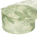 Gift ribbon holly and mistletoe 40mm 15m | Floristik24.ie