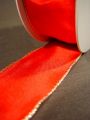 Floristik24 Gift ribbon with golden edge, 25m red