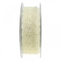 Floristik24 Lace Ribbon Wedding Decor Romantic Cream White W35mm L20m