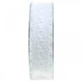 Floristik24 Ribbon with lace, wedding decoration, deco ribbon White W35mm L20m