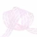 Floristik24 Lace ribbon pink 20mm 20m