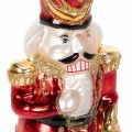 Christmas tree topper nutcracker figure in red for the Christmas tree 28cm real glass | Floristik24.ie