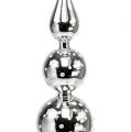 Floristik24 Tree top glass with dots silver 30cm